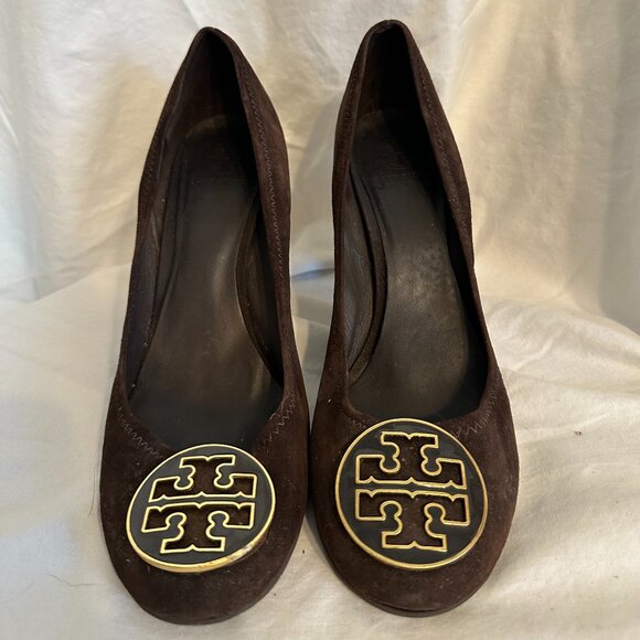 Tory Burch women’s Maddie Pump  - Brown Size 11 - Picture 3 of 6